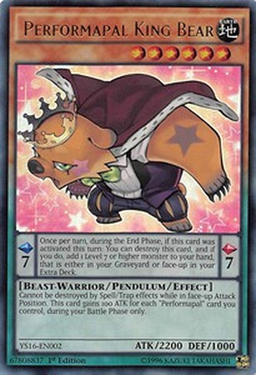 Yu-Gi-Oh! YS16 Performapal King Bear