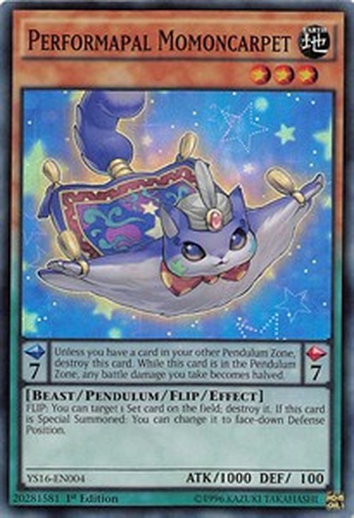 Yu-Gi-Oh! YS16 Performapal Momoncarpet