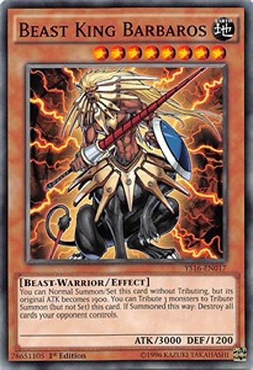 Yu-Gi-Oh! YS16 Beast King Barbaros