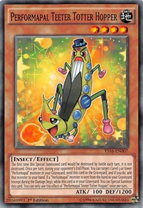 Yu-Gi-Oh! YS16 Performapal Teeter Totter Hopper