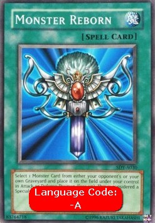 Yu-Gi-Oh! SDY Monster Reborn (V.3 - Common)