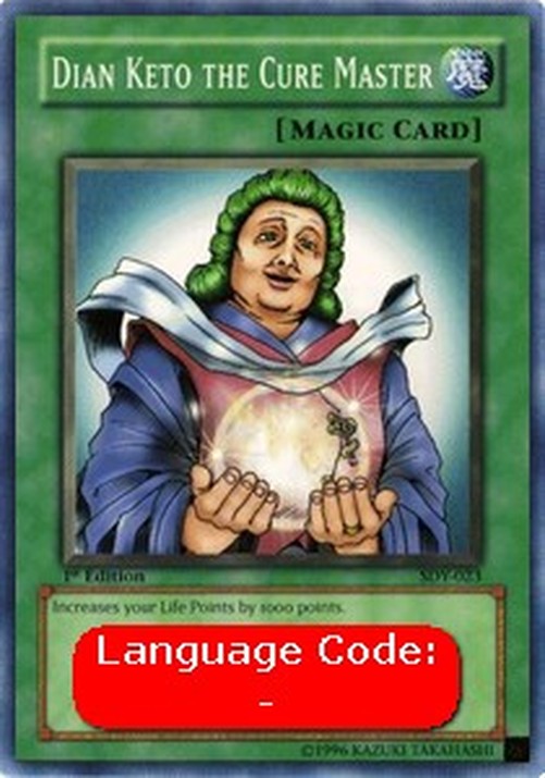 Yu-Gi-Oh! SDY Dian Keto the Cure Master (V.2 - Common)