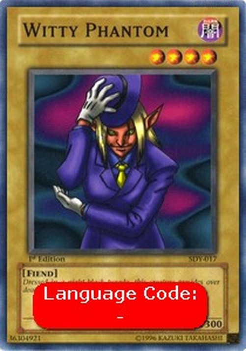Yu-Gi-Oh! SDY Witty Phantom (V.2 - Common)