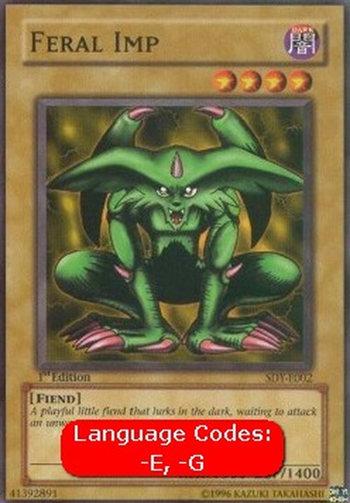 Yu-Gi-Oh! SDY Feral Imp (V.1 - Common)