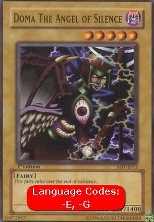 Yu-Gi-Oh! SDY Doma The Angel of Silence (V.1 - Common)