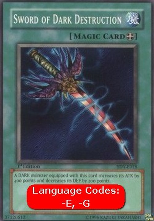 Yu-Gi-Oh! SDY Sword of Dark Destruction (V.1 - Common)