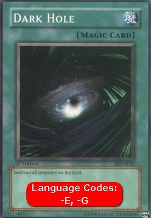 Yu-Gi-Oh! SDY Dark Hole (V.1 - Common)