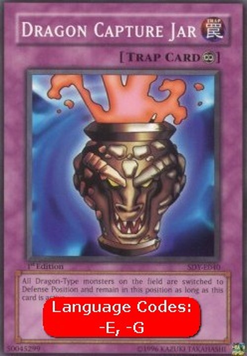 Yu-Gi-Oh! SDY Dragon Capture Jar (V.1 - Common)