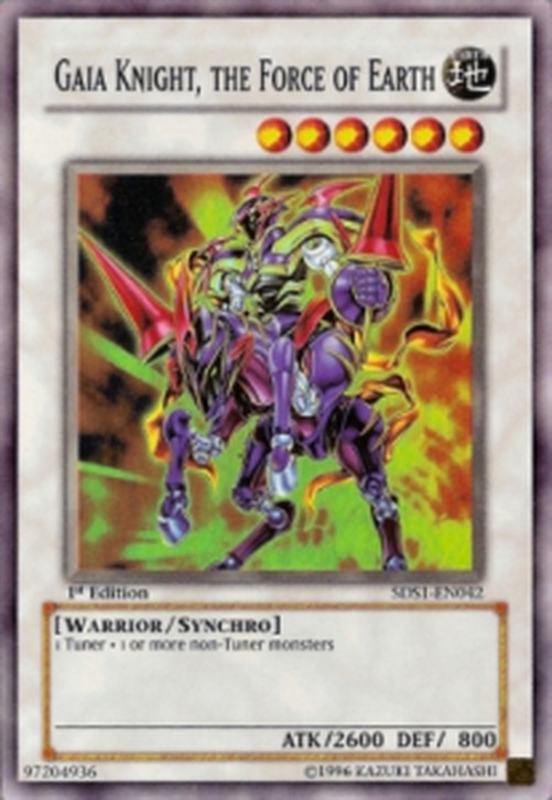 Yu-Gi-Oh! 5DS1 Gaia Knight, the Force of Earth