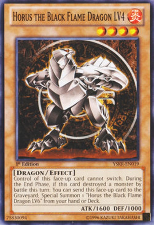 Yu-Gi-Oh! YSKR Horus the Black Flame Dragon LV4