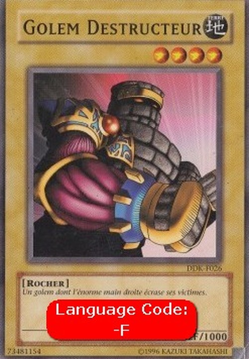 Yu-Gi-Oh! DDK Destroyer Golem (V.1 - Common)