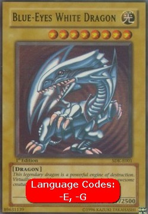 Yu-Gi-Oh! SDK Blue-Eyes White Dragon (V.1 - Ultra Rare)