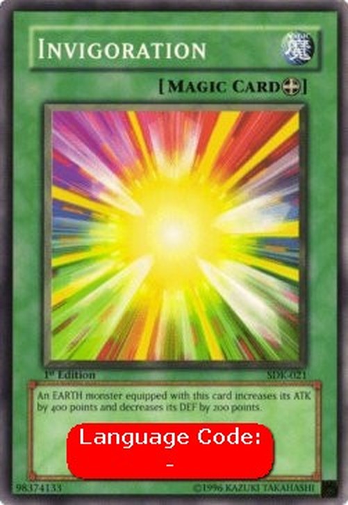 Yu-Gi-Oh! SDK Invigoration (V.2 - Common)