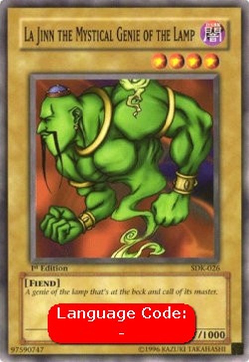 Yu-Gi-Oh! SDK La Jinn the Mystical Genie of the Lamp (V.2 - Common)