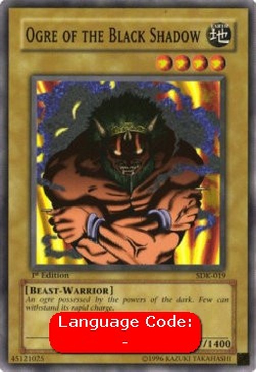 Yu-Gi-Oh! SDK Ogre of the Black Shadow (V.2 - Common)