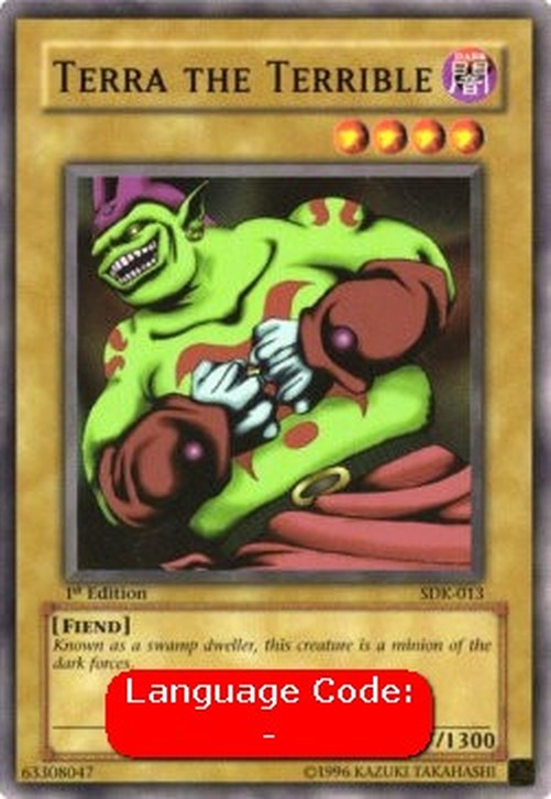 Yu-Gi-Oh! SDK Terra the Terrible (V.2 - Common)