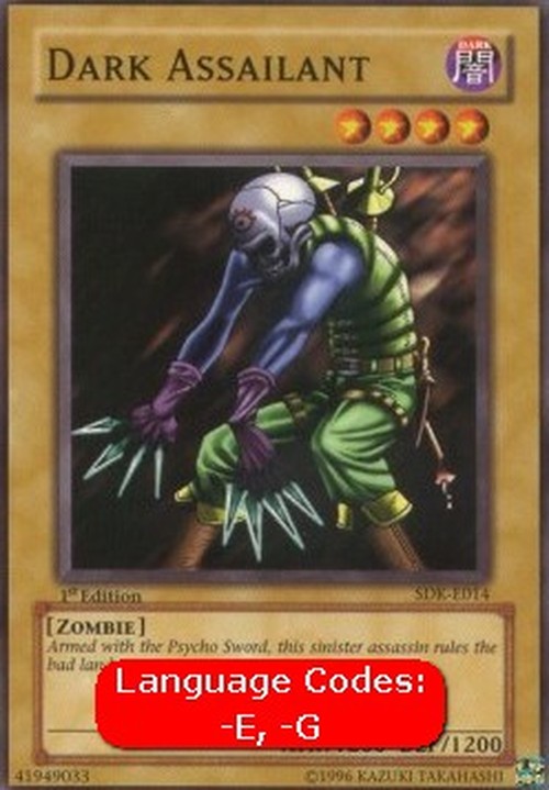 Yu-Gi-Oh! SDK Dark Assailant (V.1 - Common)