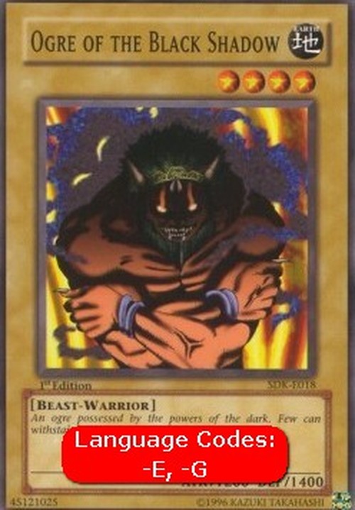 Yu-Gi-Oh! SDK Ogre of the Black Shadow (V.1 - Common)