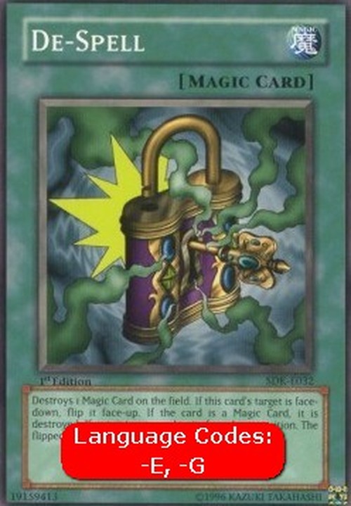 Yu-Gi-Oh! SDK De-Spell (V.1 - Common)