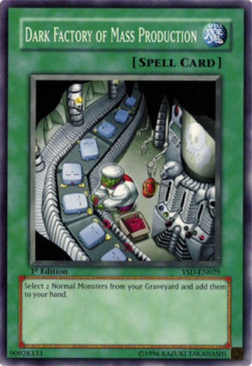 Yu-Gi-Oh! YSD Dark Factory of Mass Production