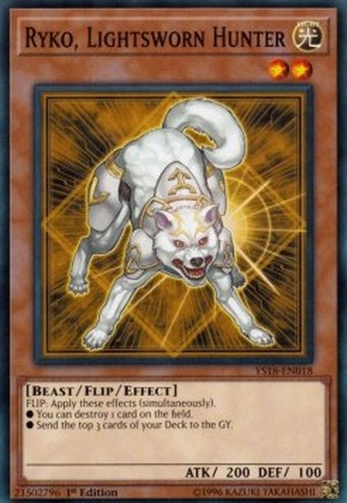 Yu-Gi-Oh! YS18 Ryko, Lightsworn Hunter