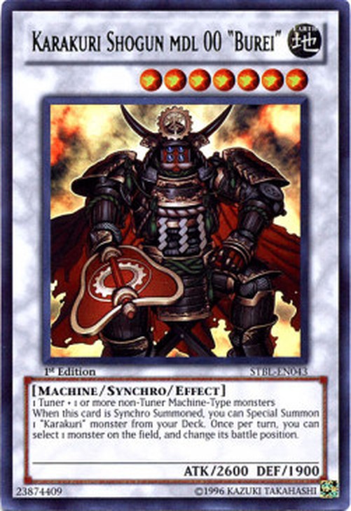 Yu-Gi-Oh! STBL Karakuri Shogun mdl 00 "Burei" (V.1 - Ultra Rare)
