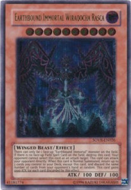 Yu-Gi-Oh! SOVR Earthbound Immortal Wiraqocha Rasca (V.2 - Ultimate Rare)
