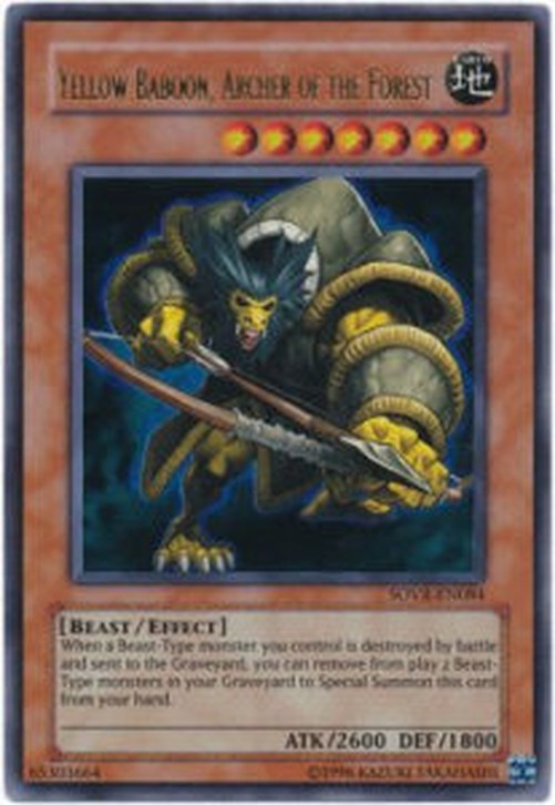 Yu-Gi-Oh! SOVR Yellow Baboon, Archer of the Forest (V.1 - Ultra Rare)