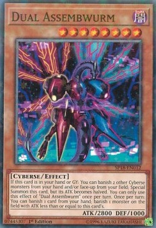 Yu-Gi-Oh! SP18 Dual Assembwurm (V.2 - Starfoil Rare)