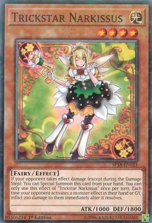 Yu-Gi-Oh! SP18 Trickstar Narkissus (V.2 - Starfoil Rare)