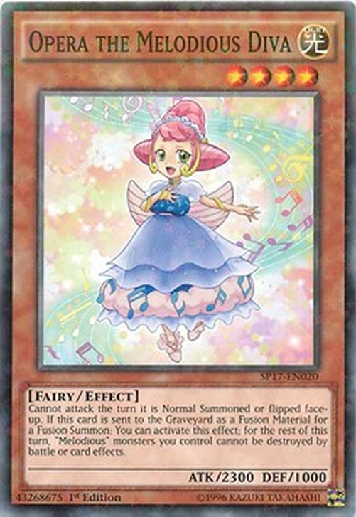 Yu-Gi-Oh! SP17 Opera the Melodious Diva (V.2 - Starfoil Rare)