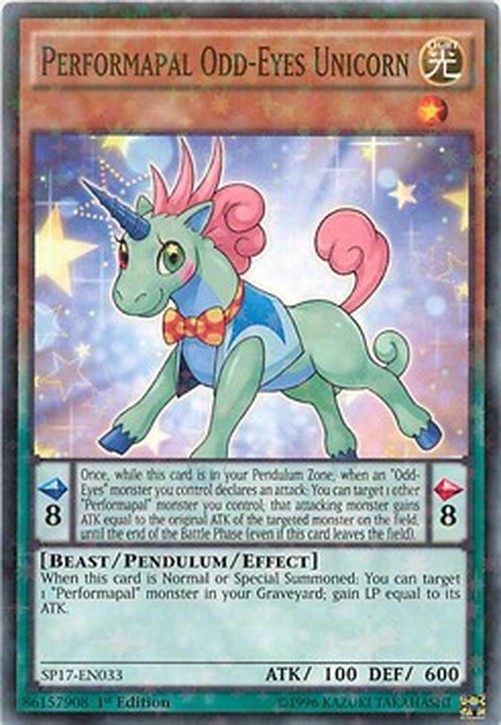 Yu-Gi-Oh! SP17 Performapal Odd-Eyes Unicorn (V.2 - Starfoil Rare)