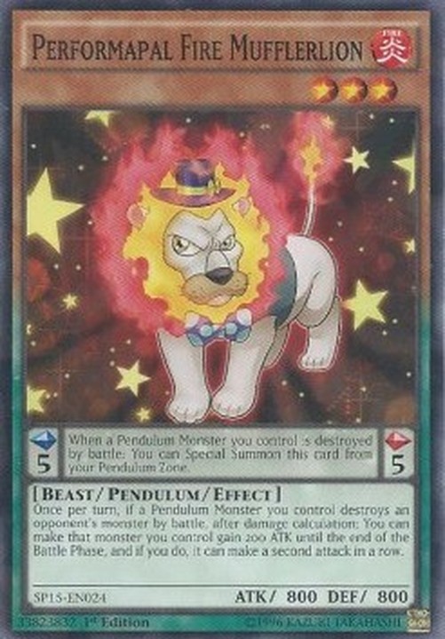 Yu-Gi-Oh! SP15 Performapal Fire Mufflerlion (V.2 - Shatterfoil)