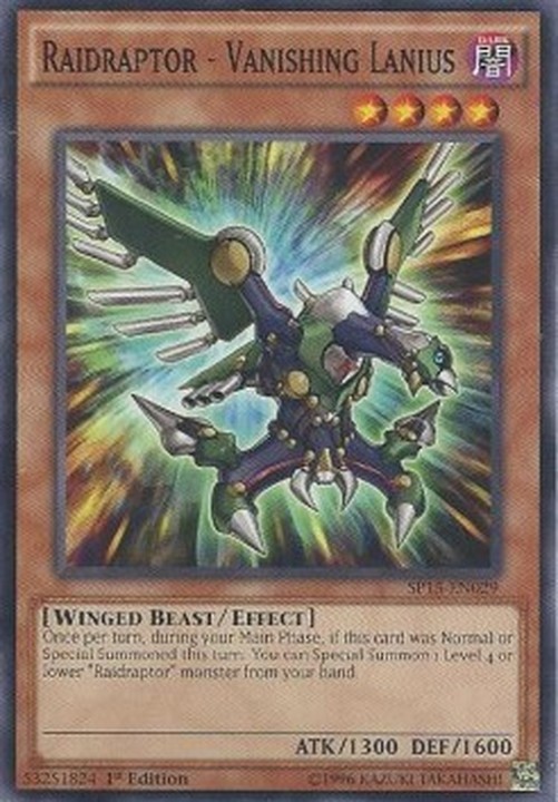Yu-Gi-Oh! SP15 Raidraptor - Vanishing Lanius (V.1 - Common)