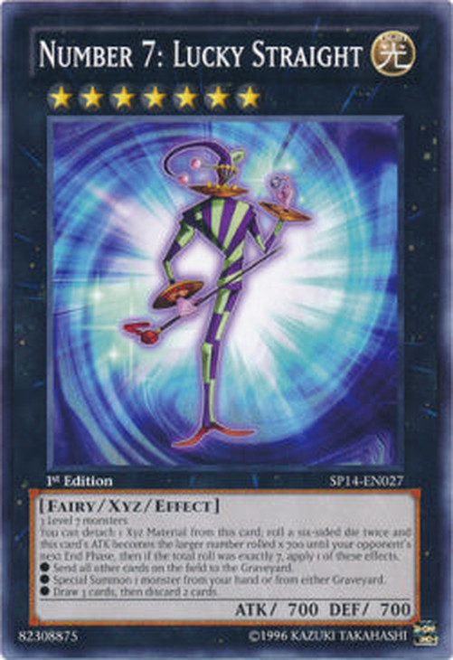 Yu-Gi-Oh! SP14 Number 7: Lucky Straight (V.1 - Common)