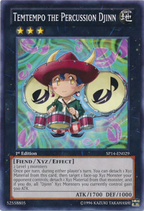 Yu-Gi-Oh! SP14 Temtempo the Percussion Djinn (V.1 - Common)