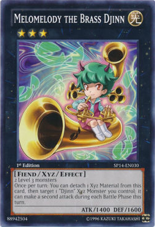 Yu-Gi-Oh! SP14 Melomelody the Brass Djinn (V.1 - Common)