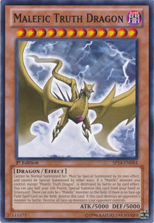 Yu-Gi-Oh! SP14 Malefic Truth Dragon (V.1 - Common)