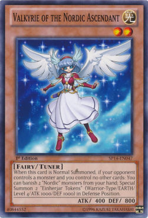 Yu-Gi-Oh! SP14 Valkyrie of the Nordic Ascendant (V.1 - Common)