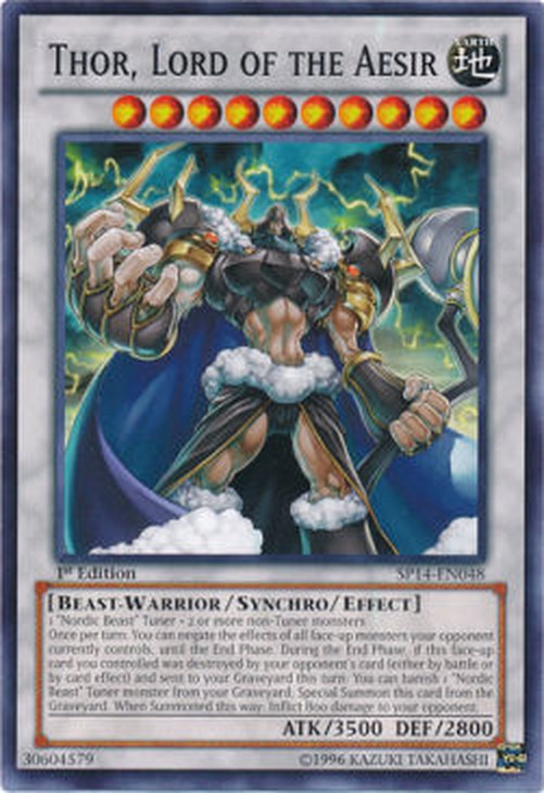 Yu-Gi-Oh! SP14 Thor, Lord of the Aesir (V.1 - Common)