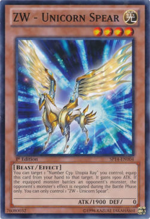 Yu-Gi-Oh! SP14 ZW - Unicorn Spear (V.2 - Starfoil Rare)