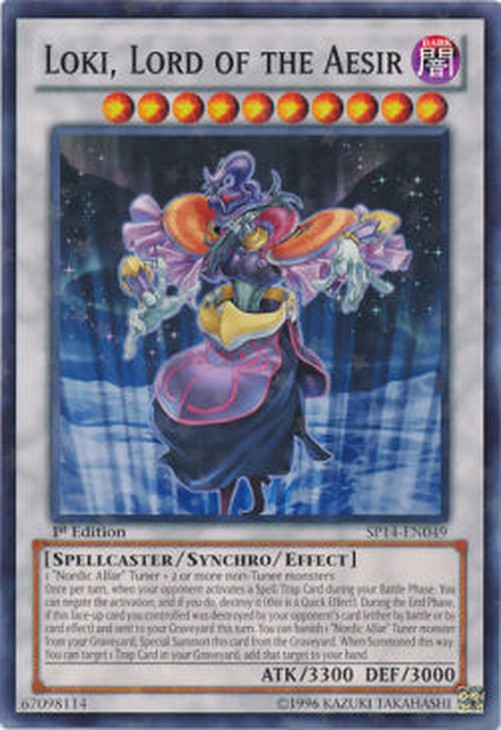 Yu-Gi-Oh! SP14 Loki, Lord of the Aesir (V.2 - Starfoil Rare)