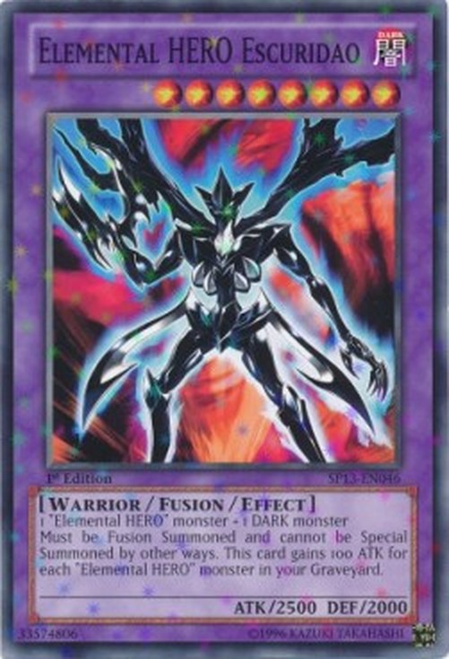 Yu-Gi-Oh! SP13 Elemental HERO Escuridao (V.2 - Starfoil Rare)