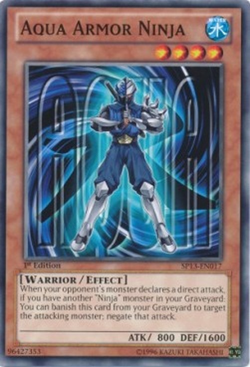 Yu-Gi-Oh! SP13 Aqua Armor Ninja (V.1 - Common)