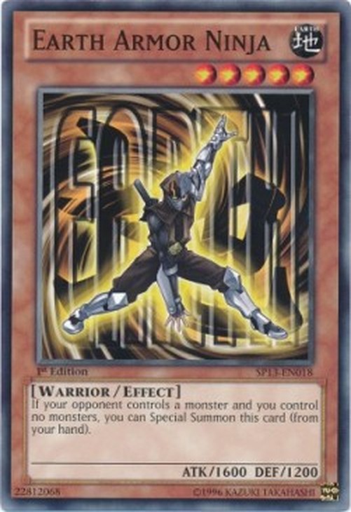 Yu-Gi-Oh! SP13 Earth Armor Ninja (V.1 - Common)