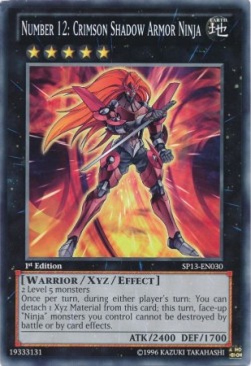 Yu-Gi-Oh! SP13 Number 12: Crimson Shadow Armor Ninja (V.1 - Common)