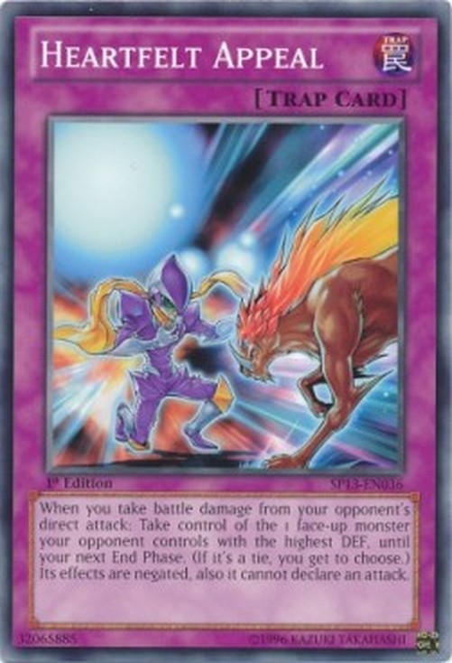 Yu-Gi-Oh! SP13 Heartfelt Appeal (V.1 - Common)