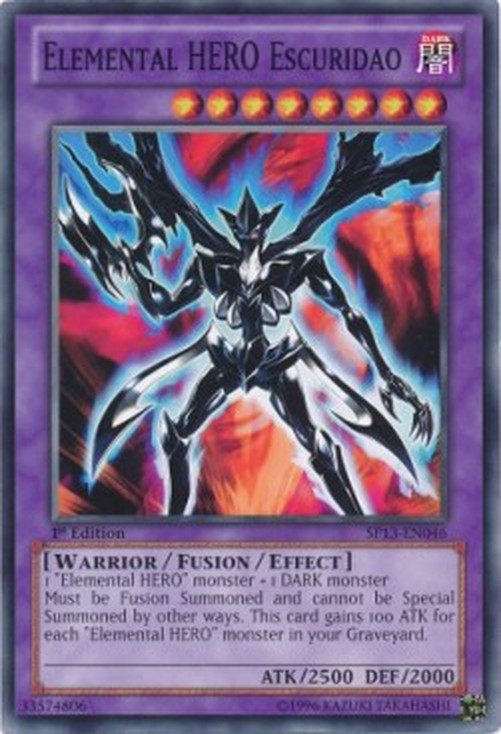Yu-Gi-Oh! SP13 Elemental HERO Escuridao (V.1 - Common)
