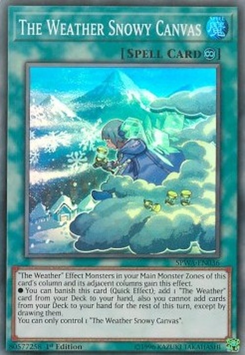 Yu-Gi-Oh! SPWA The Weather Snowy Canvas
