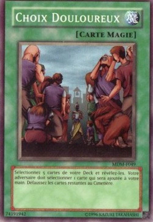 Yu-Gi-Oh! MDM Painful Choice